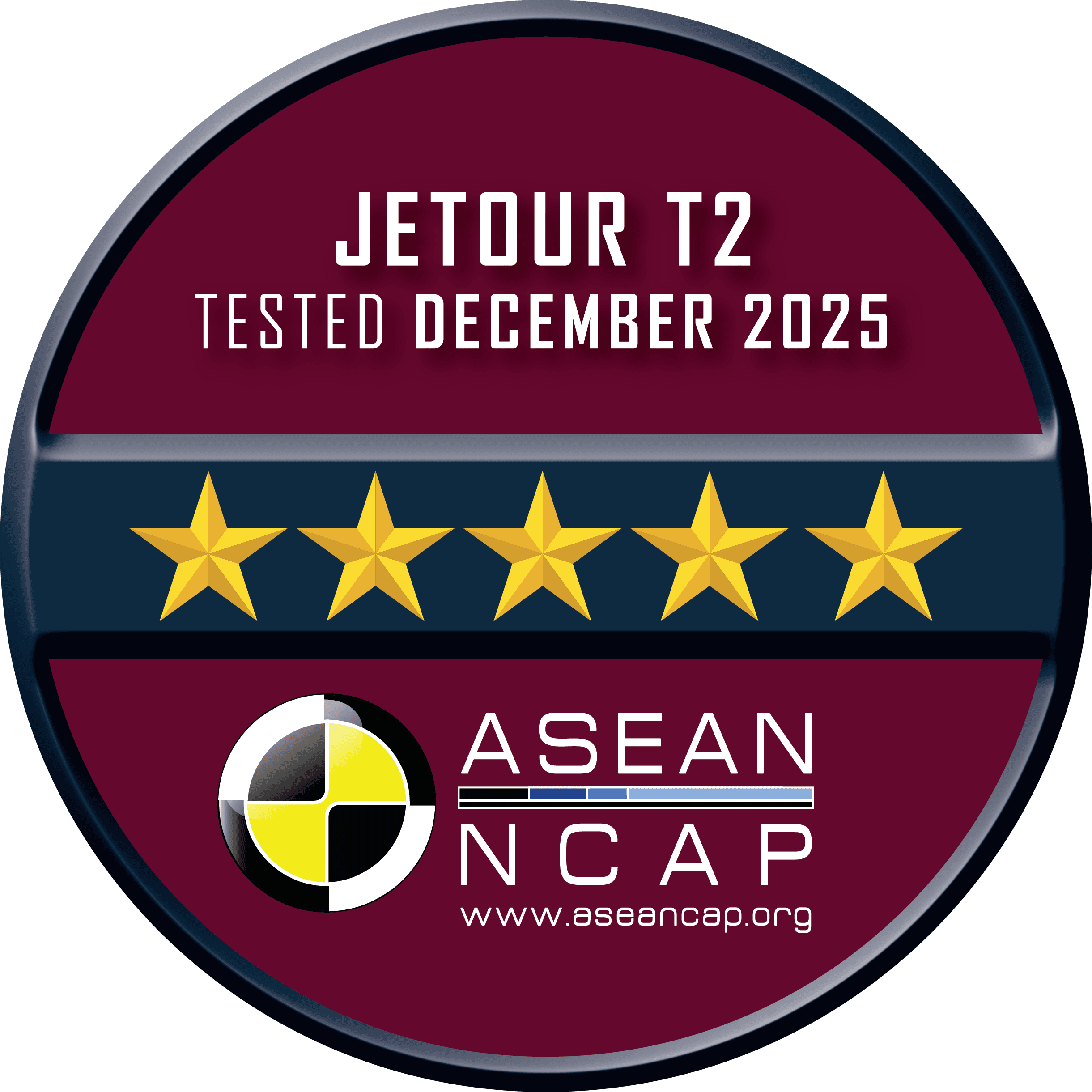 JETOUR T2 Achieves 5-Star ASEAN NCAP Safety Rating