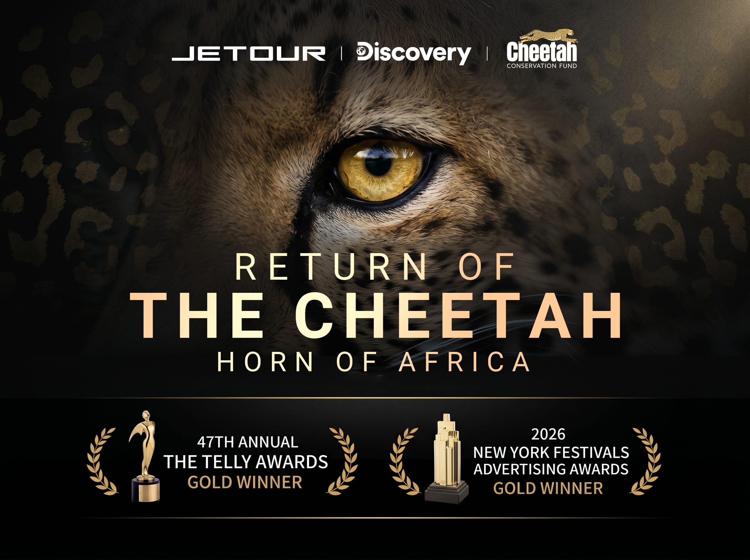  JETOUR’s Return of the Cheetah: Horn of Africa Wins Telly Awards